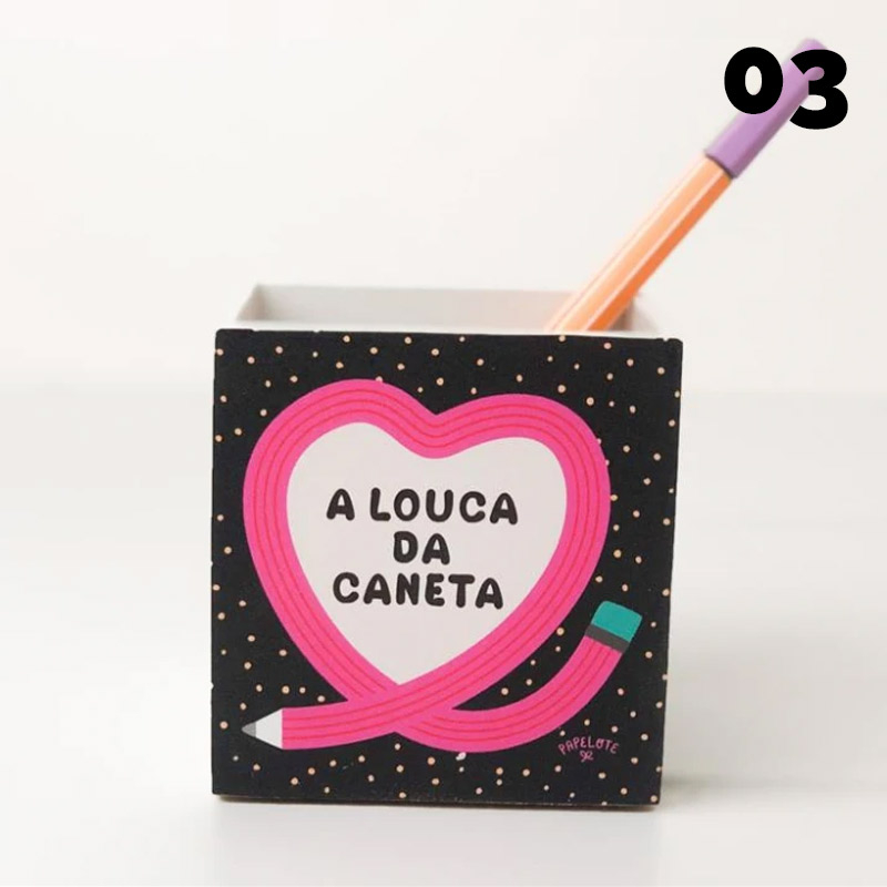 PORTA LÁPIS - DIVERSAS ESTAMPAS