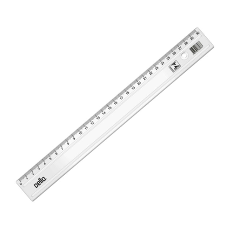 RÉGUA 30 CM CRISTAL