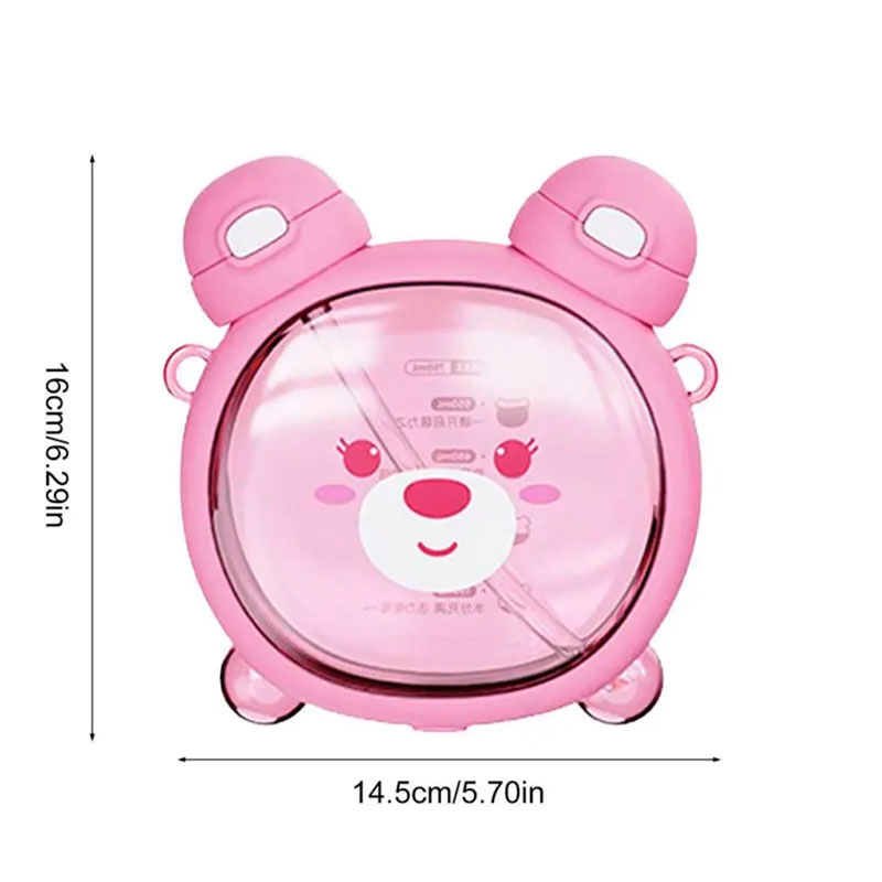 GARRAFA PLÁSTICA URSO ROSA - 750ML