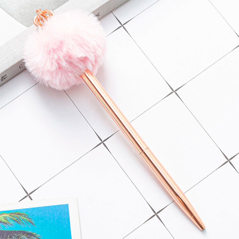 CANETA ESFEROGRÁFICA POMPOM