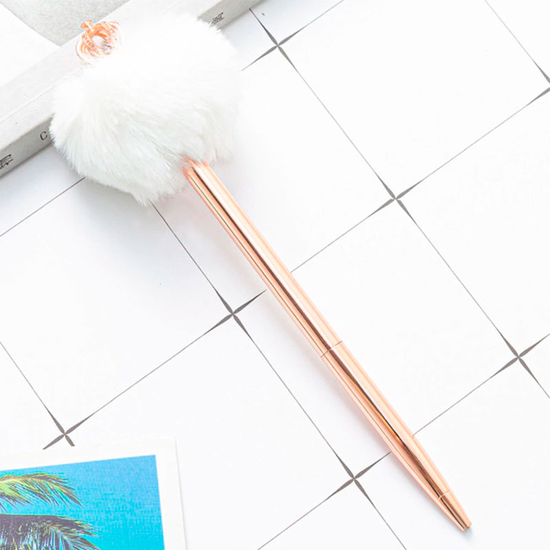 CANETA ESFEROGRÁFICA POMPOM