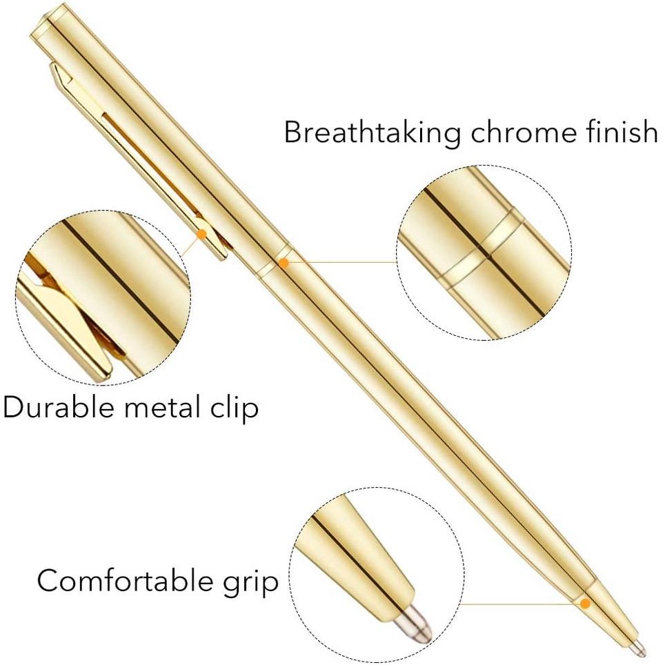 CANETA ESFEROGRÁFICA METAL LUXO