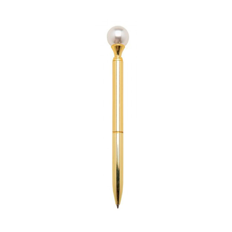 CANETA ESFEROGRÁFICA METAL LUXO PÉROLA