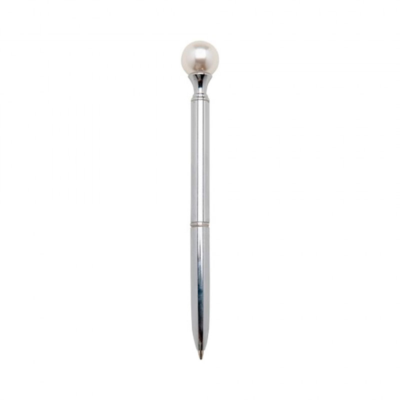 CANETA ESFEROGRÁFICA METAL LUXO PÉROLA