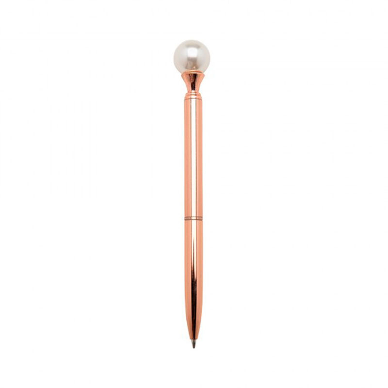 CANETA ESFEROGRÁFICA METAL LUXO PÉROLA