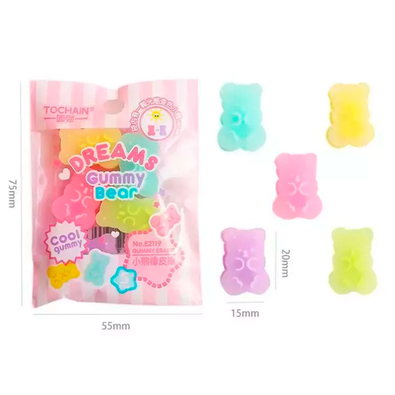 BORRACHA SAQUINHO GUMMY BEAR - URSINHOS