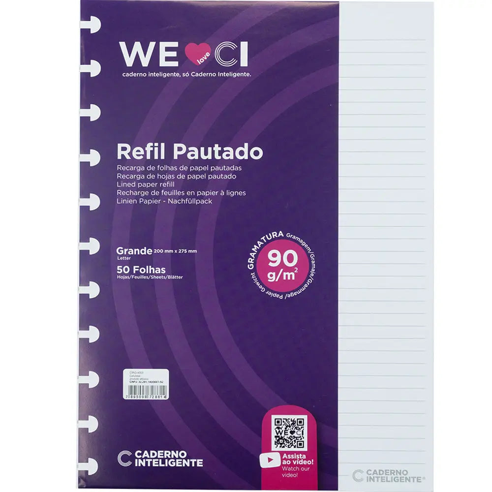 REFIL PAUTADO - GRANDE 90G