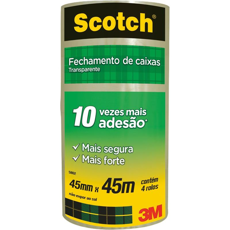FITA EMPACOTAMENTO SCOTCH TRANSPARENTE 45MMX45M