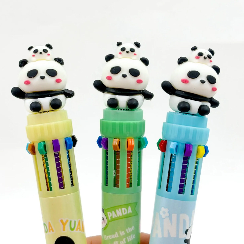 Caneta 10 Cores Mamãe Panda