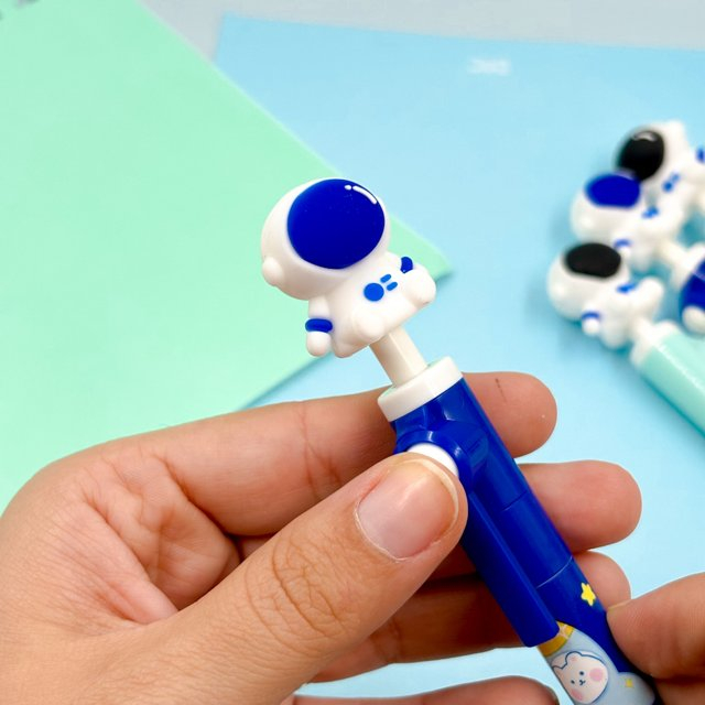 Caneta Gel  Anti Stress Astronauta Gira Gira