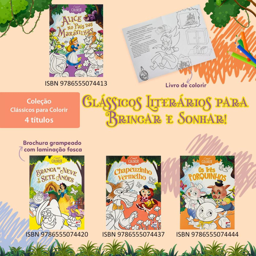 Clássicos para colorir: Branca de neve e os sete anões
