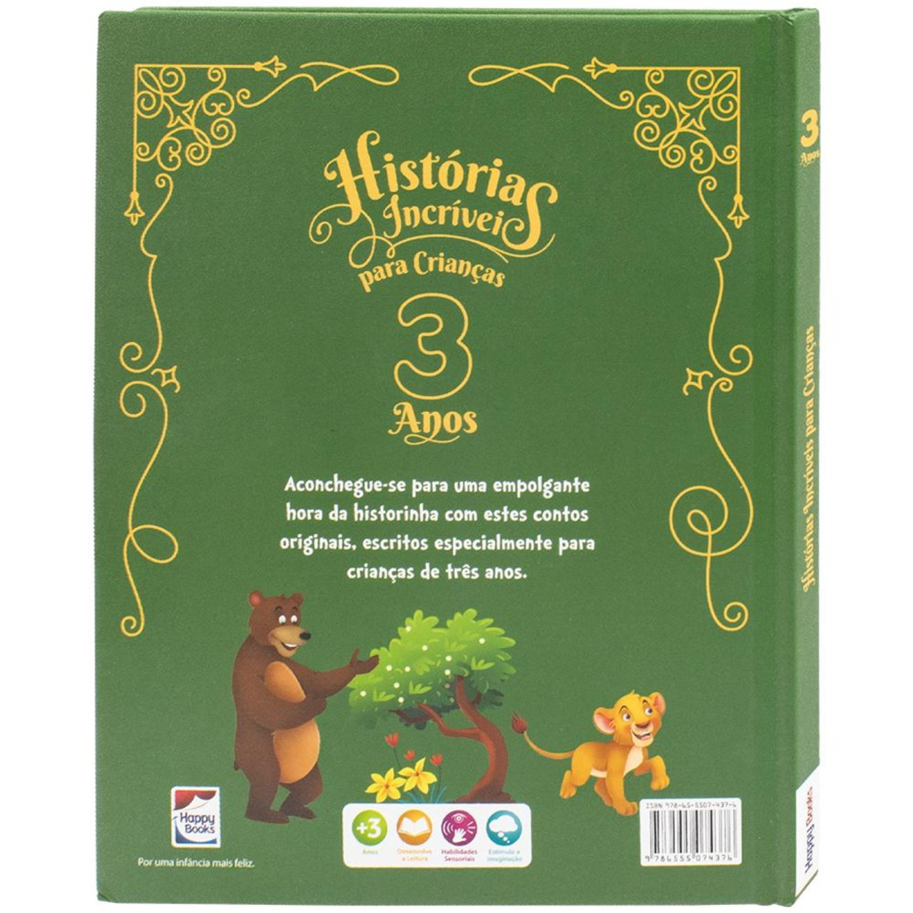 Histórias Incríveis para Crianças: 3 anos