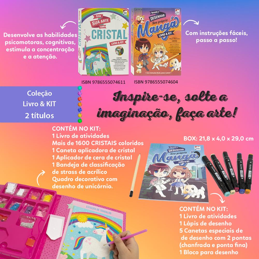 Livro e Kit: Crie sua Arte com Cristal