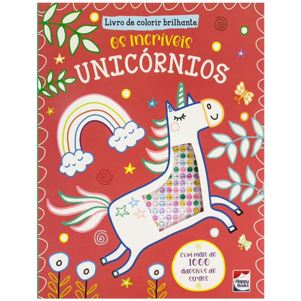 Livro de Colorir Brilhante: Os Incríveis Unicórnios