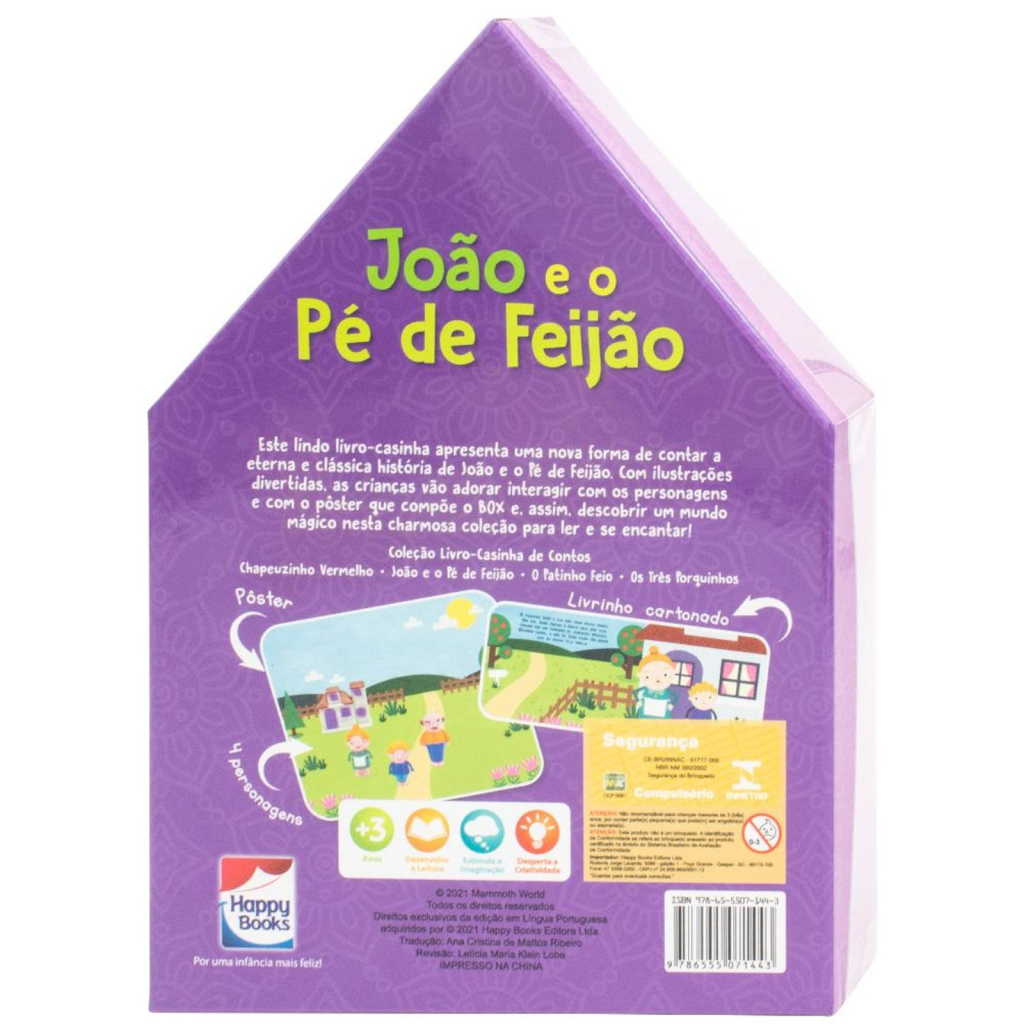 Livro-Casinha de Contos: João e o Pé de Feijão