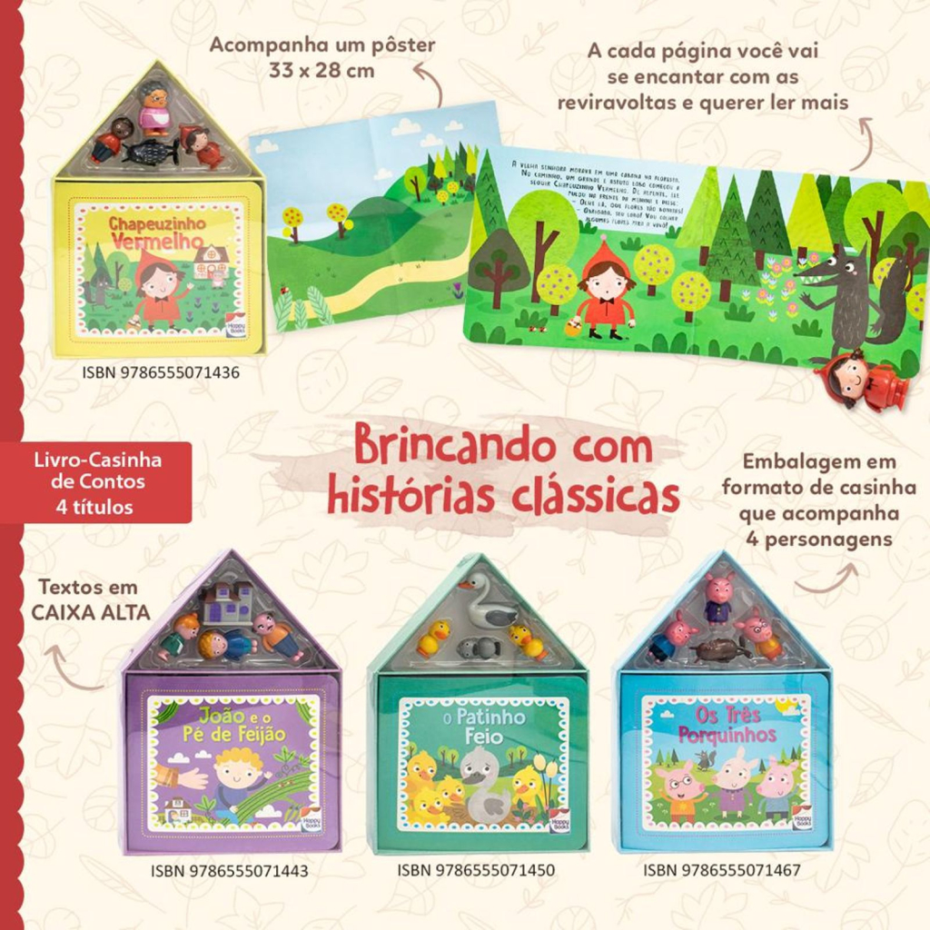 Livro-Casinha de Contos: João e o Pé de Feijão