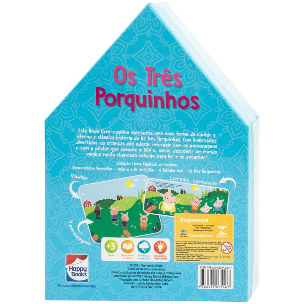 Livro-Casinha de Contos: Os Três Porquinhos