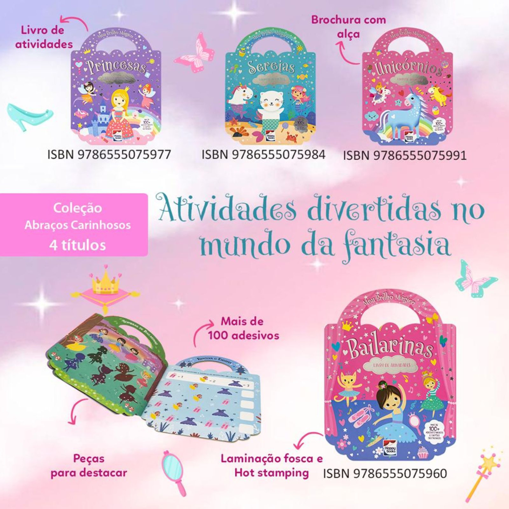 Meu Brilho Mágico! Livro de Atividades: Bailarinas