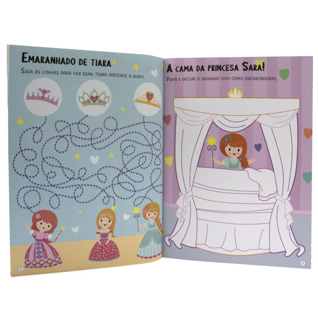 Meu Livro de Adesivos Brilhantes: Princesas