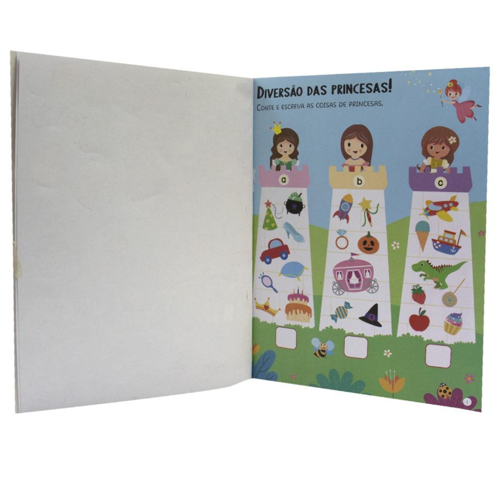 Meu Livro de Adesivos Brilhantes: Princesas