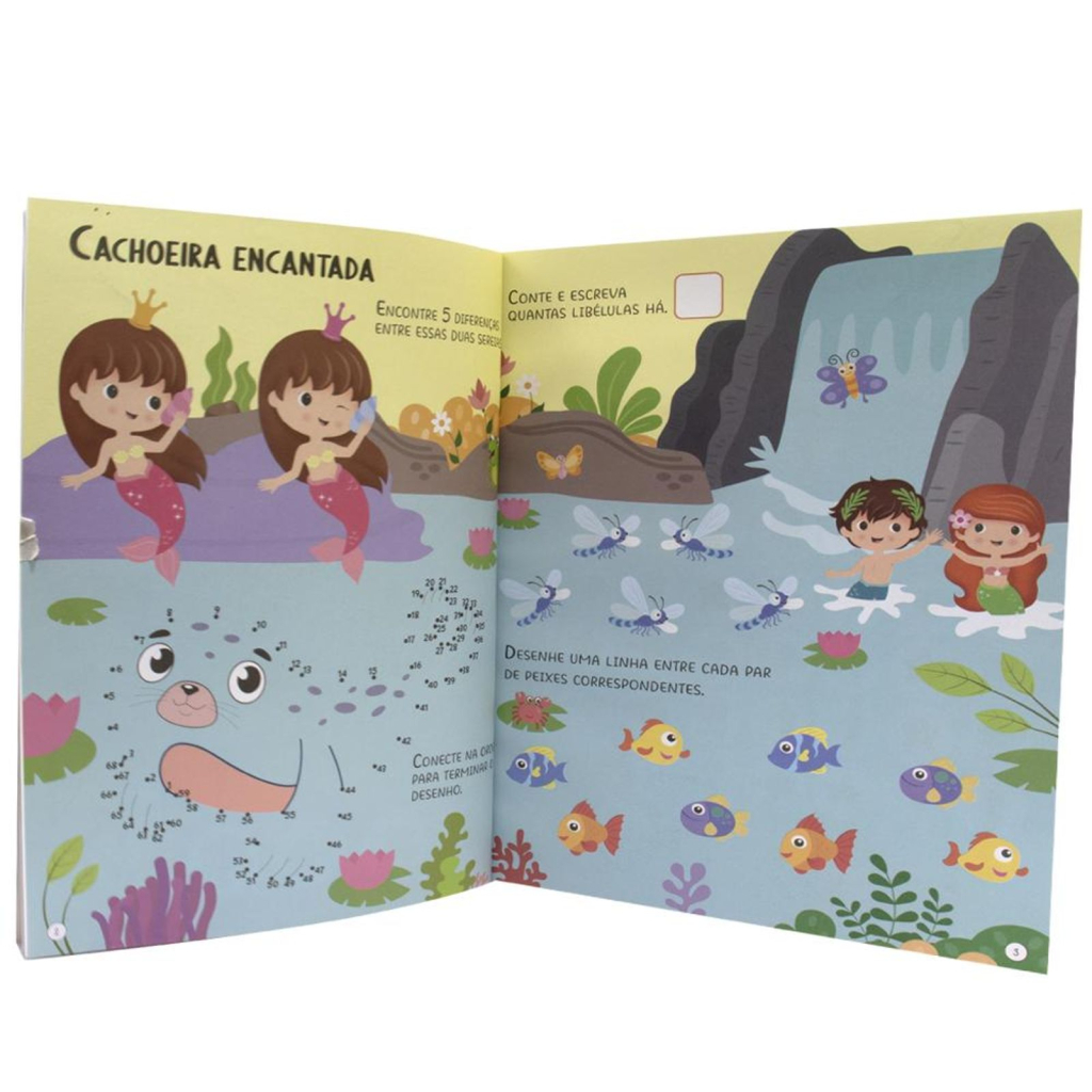 Meu Livro de Adesivos Brilhantes: Sereias