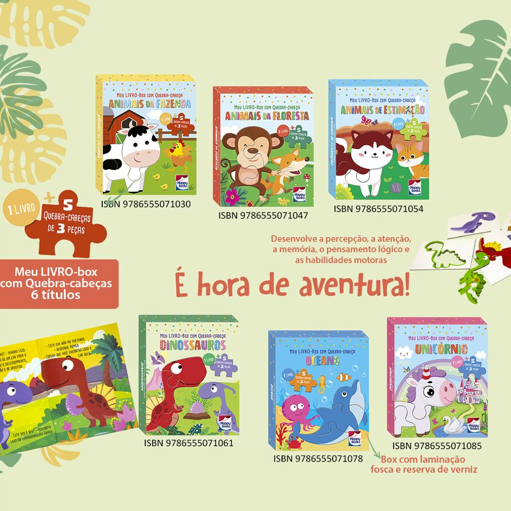 Meu Livro-Box com Quebra-cabeça: Animais de Estimação