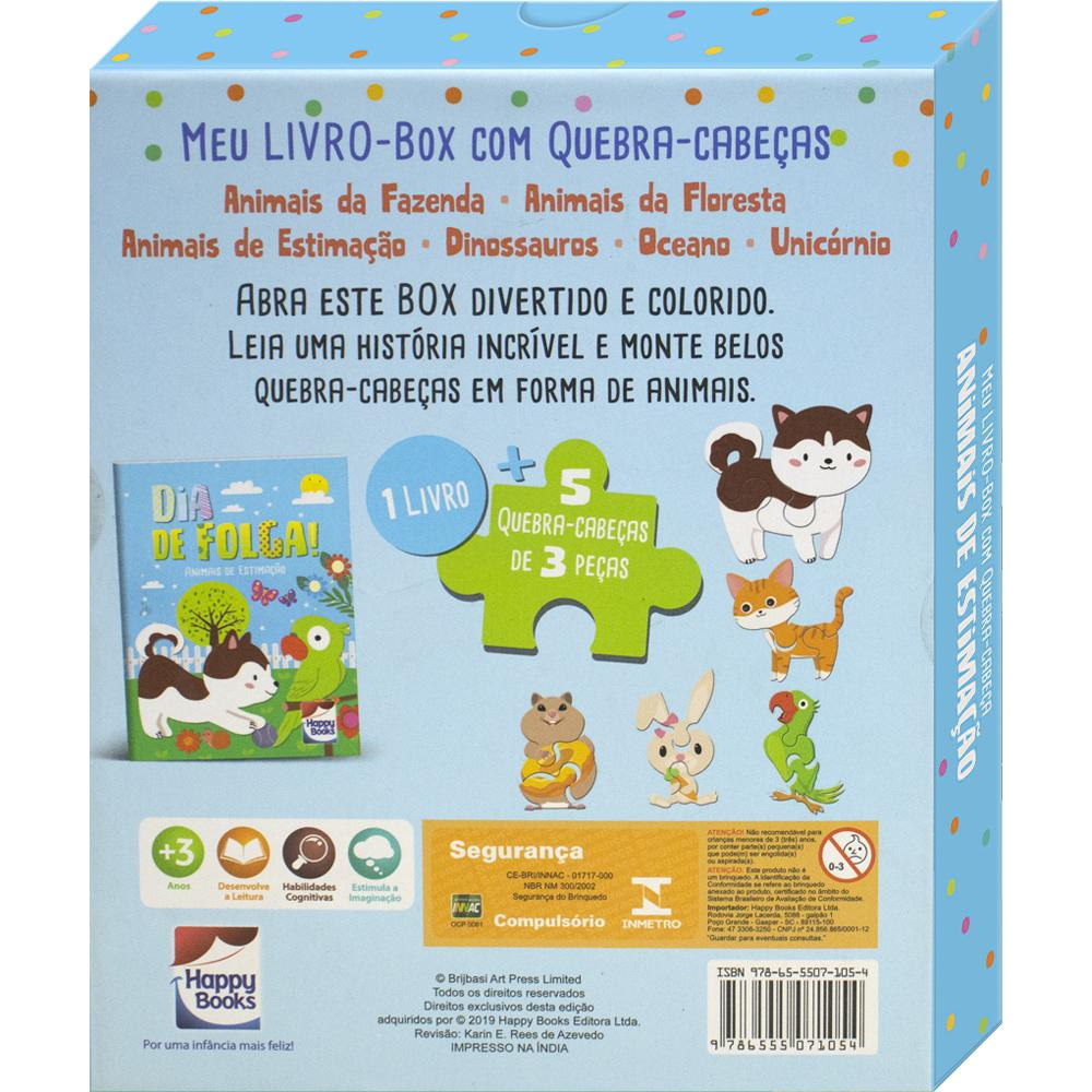 Meu Livro-Box com Quebra-cabeça: Animais de Estimação