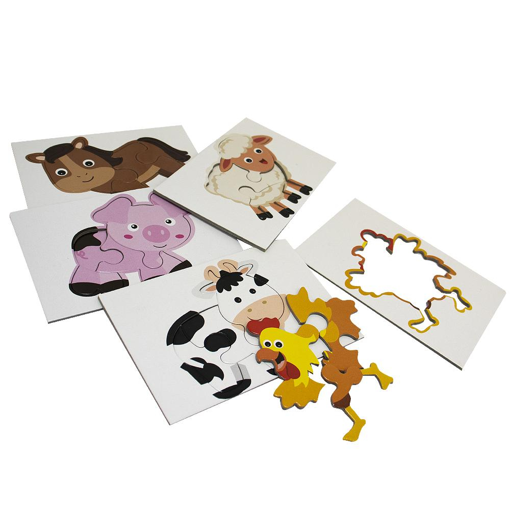 Meu Livro-Box com Quebra-cabeça: Animais da Fazenda