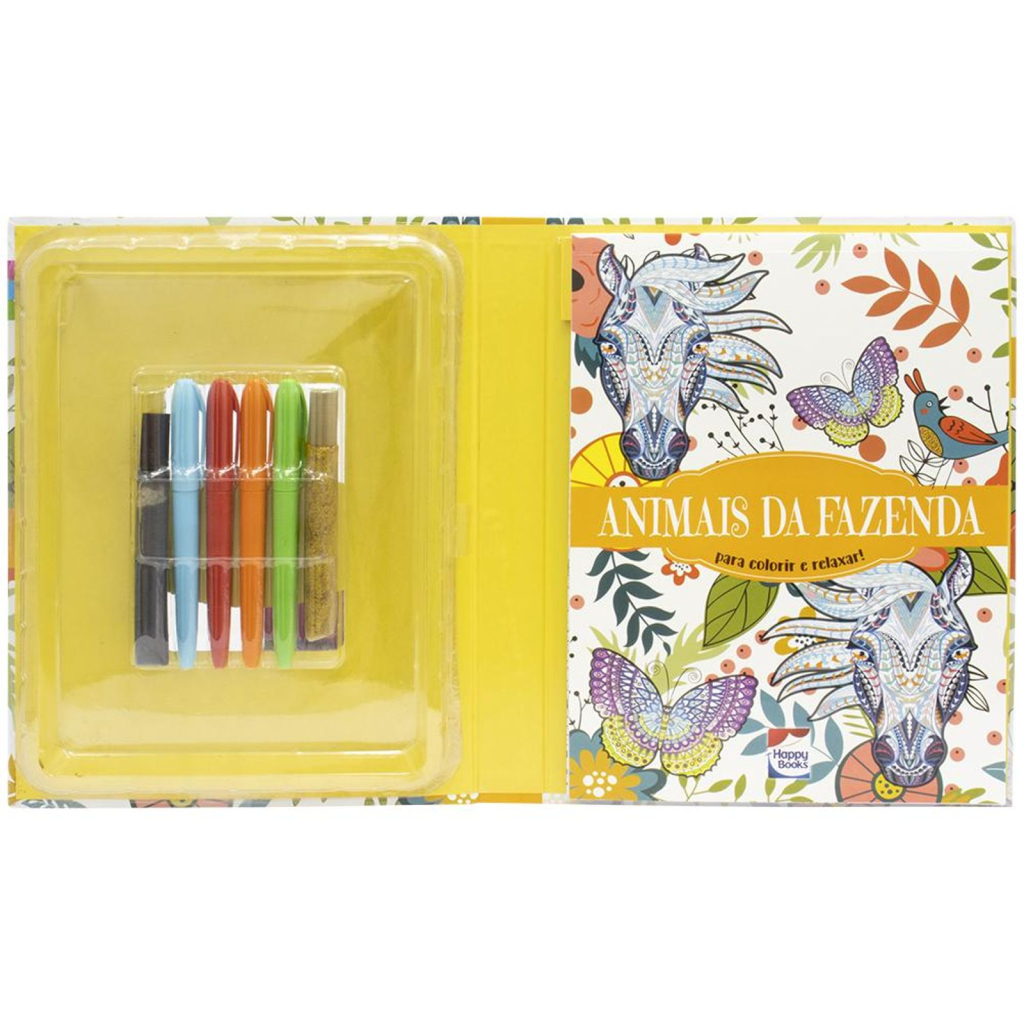 Meu SuperKit Brilhante de Arteterapia! Animais da Fazenda
