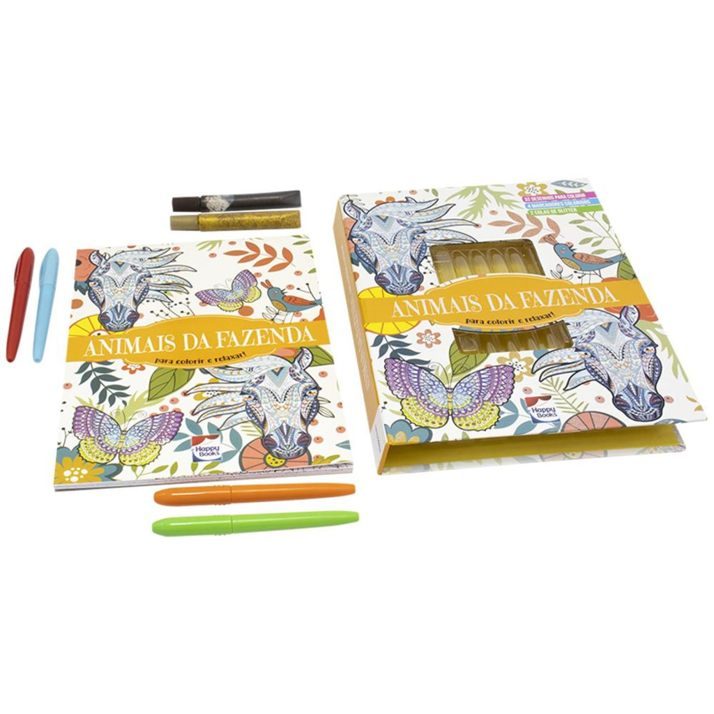 Meu SuperKit Brilhante de Arteterapia! Animais da Fazenda