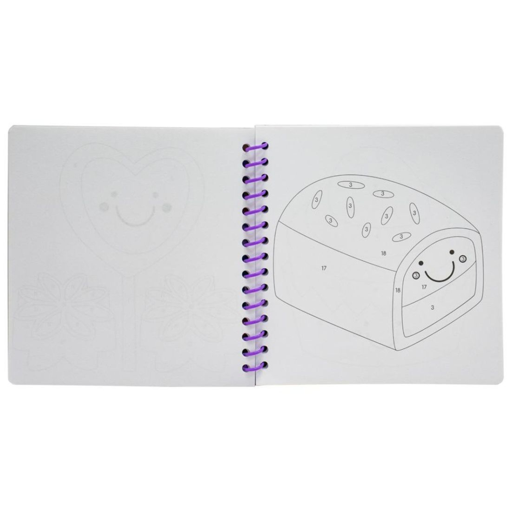 Um livro-kit divertido! Pinte os Números - Eu Amo Doces
