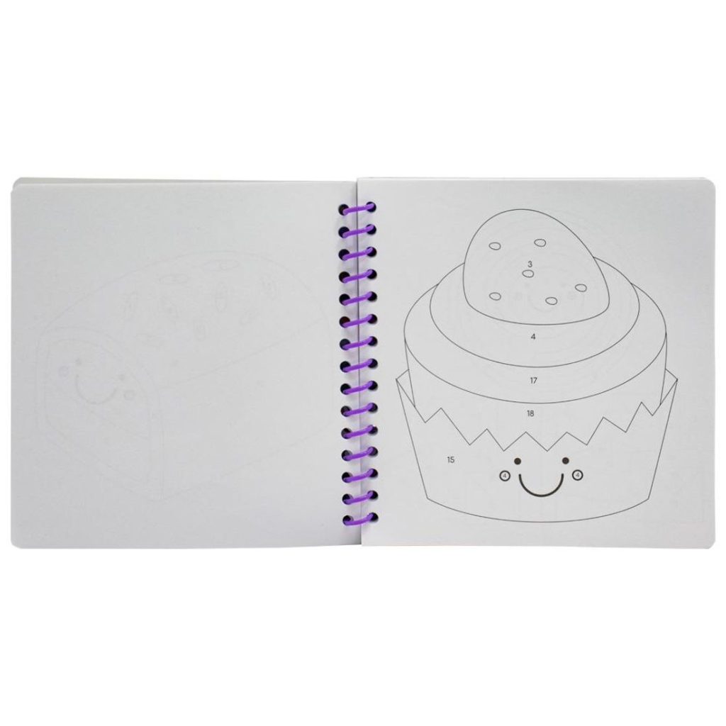 Um livro-kit divertido! Pinte os Números - Eu Amo Doces