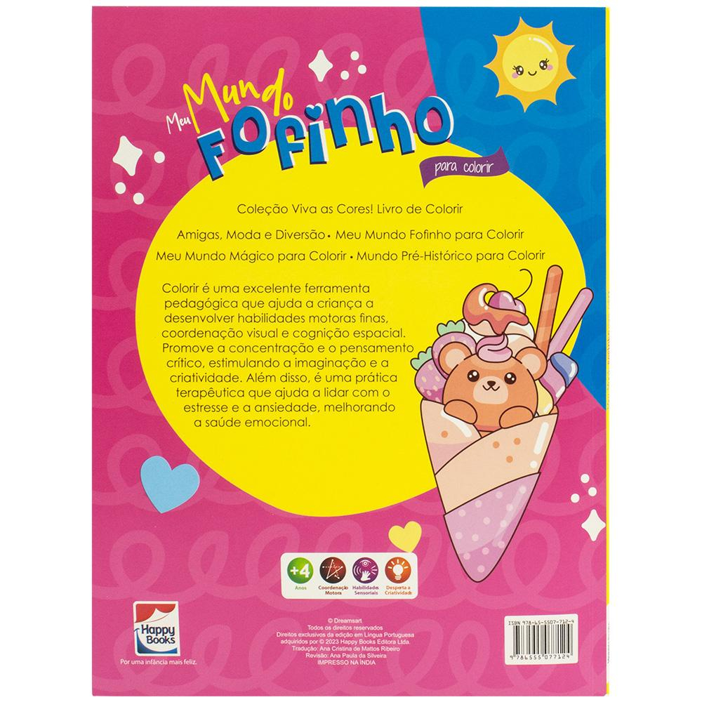 Viva as Cores! Livro de Colorir: Meu Mundo Fofinho Para Colorir