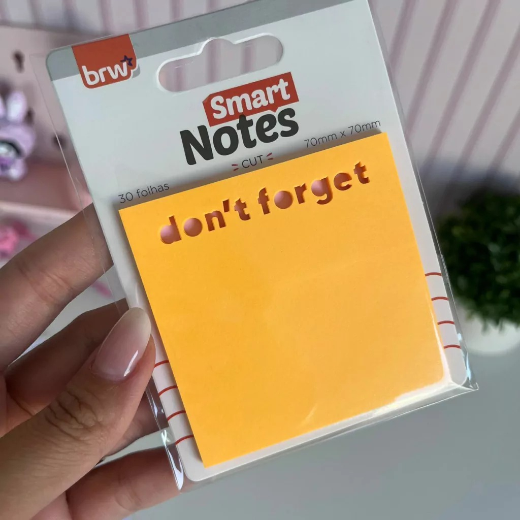 BLOCO SMART NOTES 70X70MM - CUT DON'T FORGET - 30 FLS