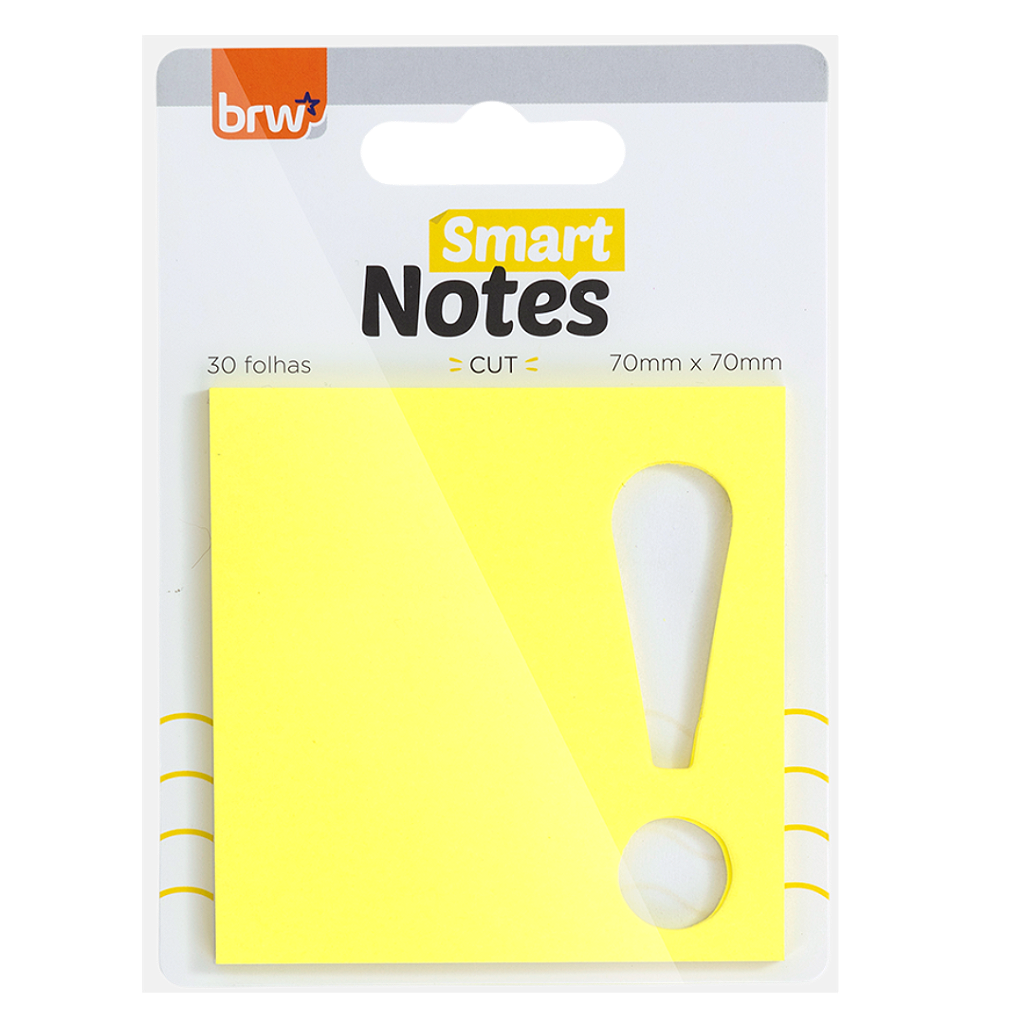 BLOCO SMART NOTES 70X70MM - CUT WOW - 30 FLS