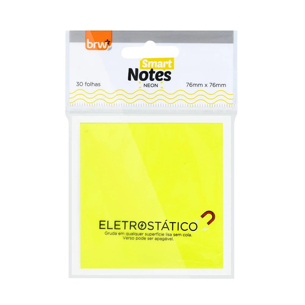 BLOCO ELETROSTÁTICO 76X76MM - 30 FLS