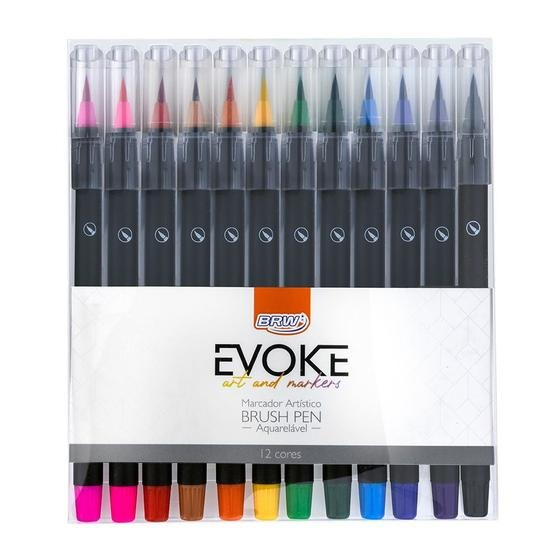 MARCADOR ARTÍSTICO BRUSH PEN EVOKE- 12 UN