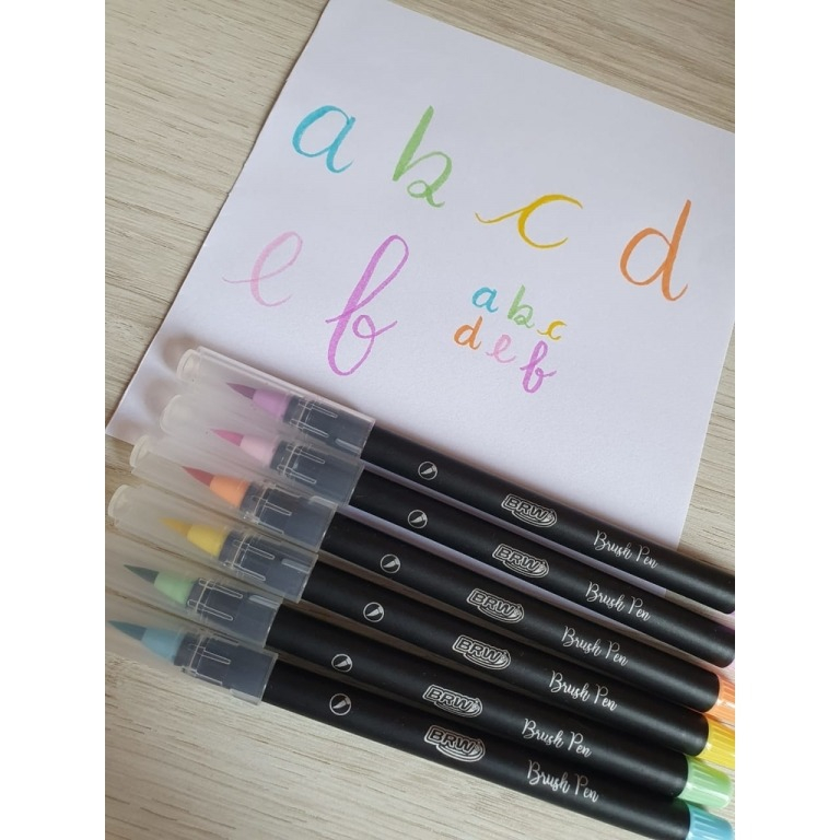 MARCADOR ARTÍSTICO BRUSH PEN EVOKE COR PASTEL - 06 UN
