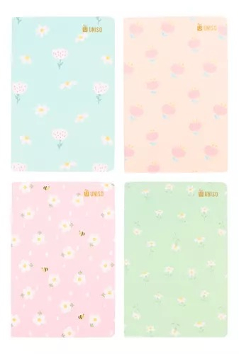 Caderno Pautado Flor A5