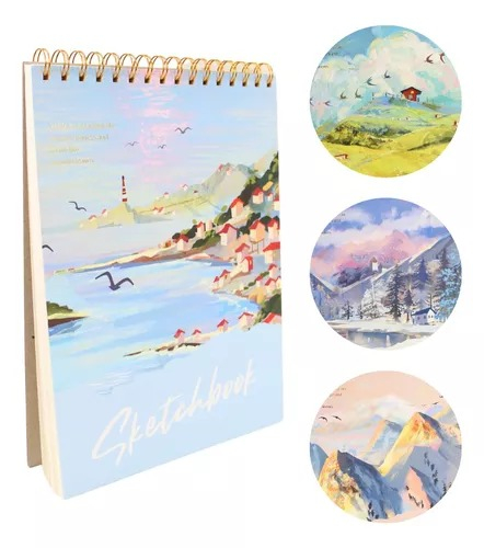 Sketchbook Montanha A4 - Caderno Desenho