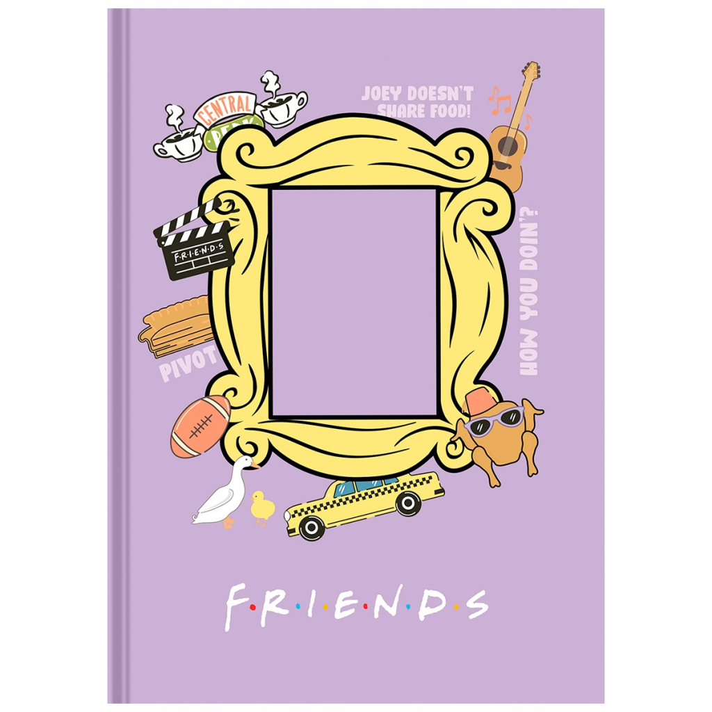CADERNO COLEGIAL COSTURADO 160F - FRIENDS