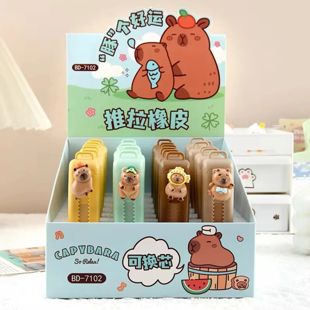 Borracha Retrátil Estilete Capivara