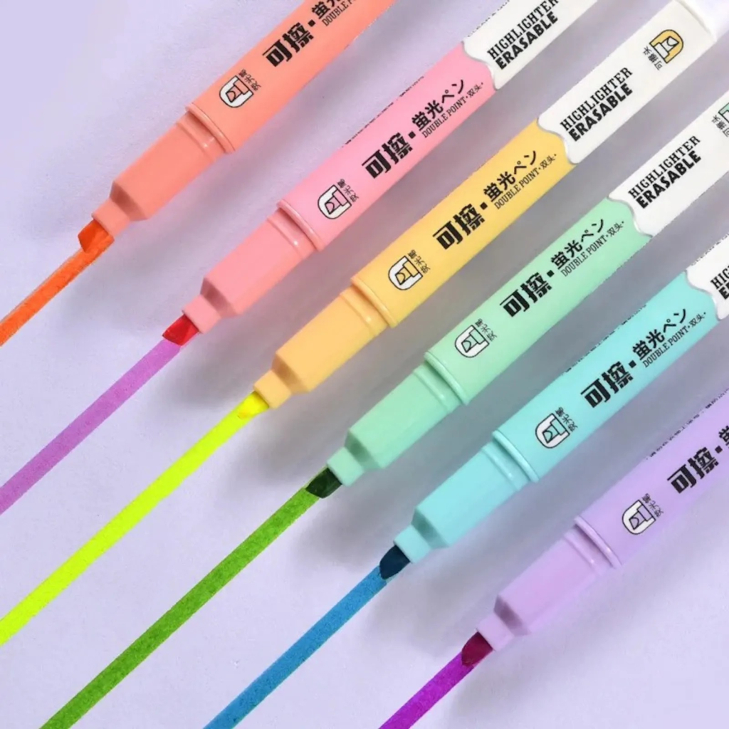 Marca Texto Apagável 6 Cores