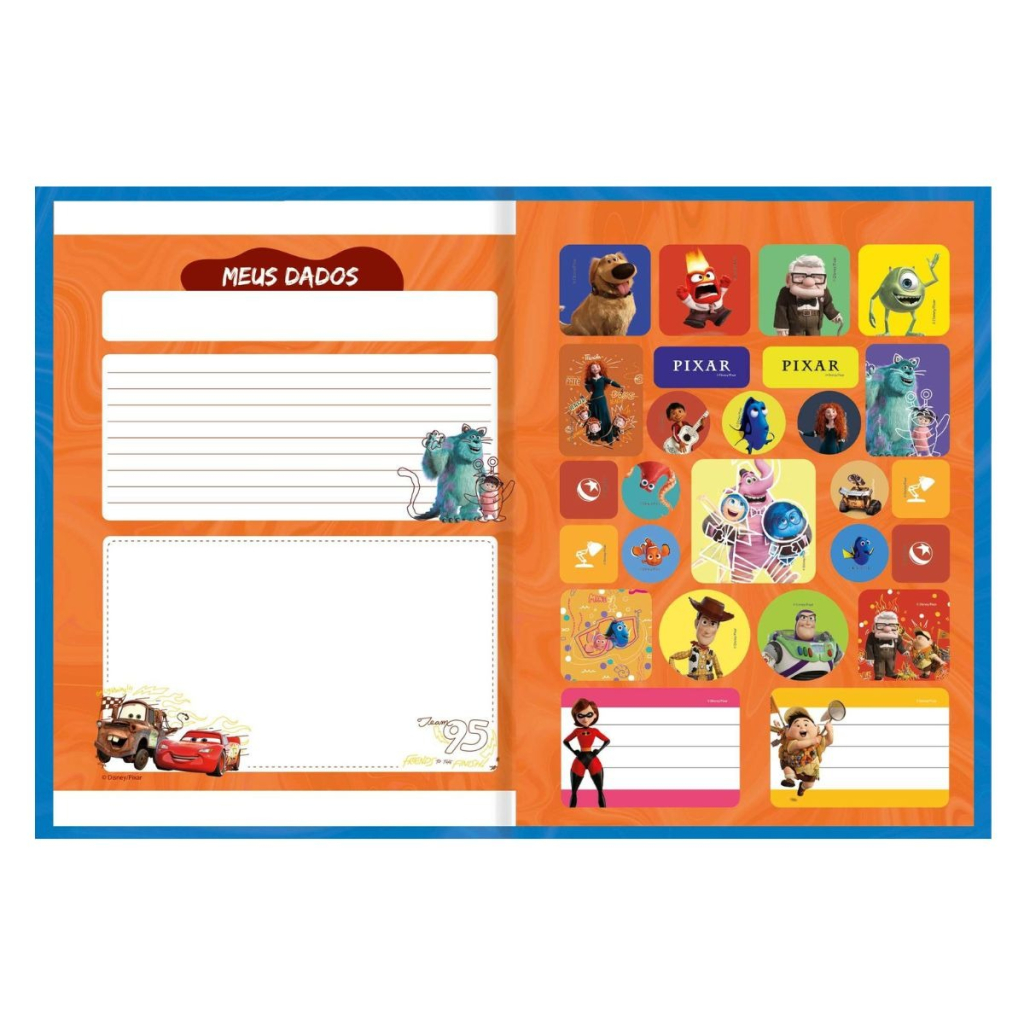 CADERNO BROCHURA 1/1 80F - PIXAR