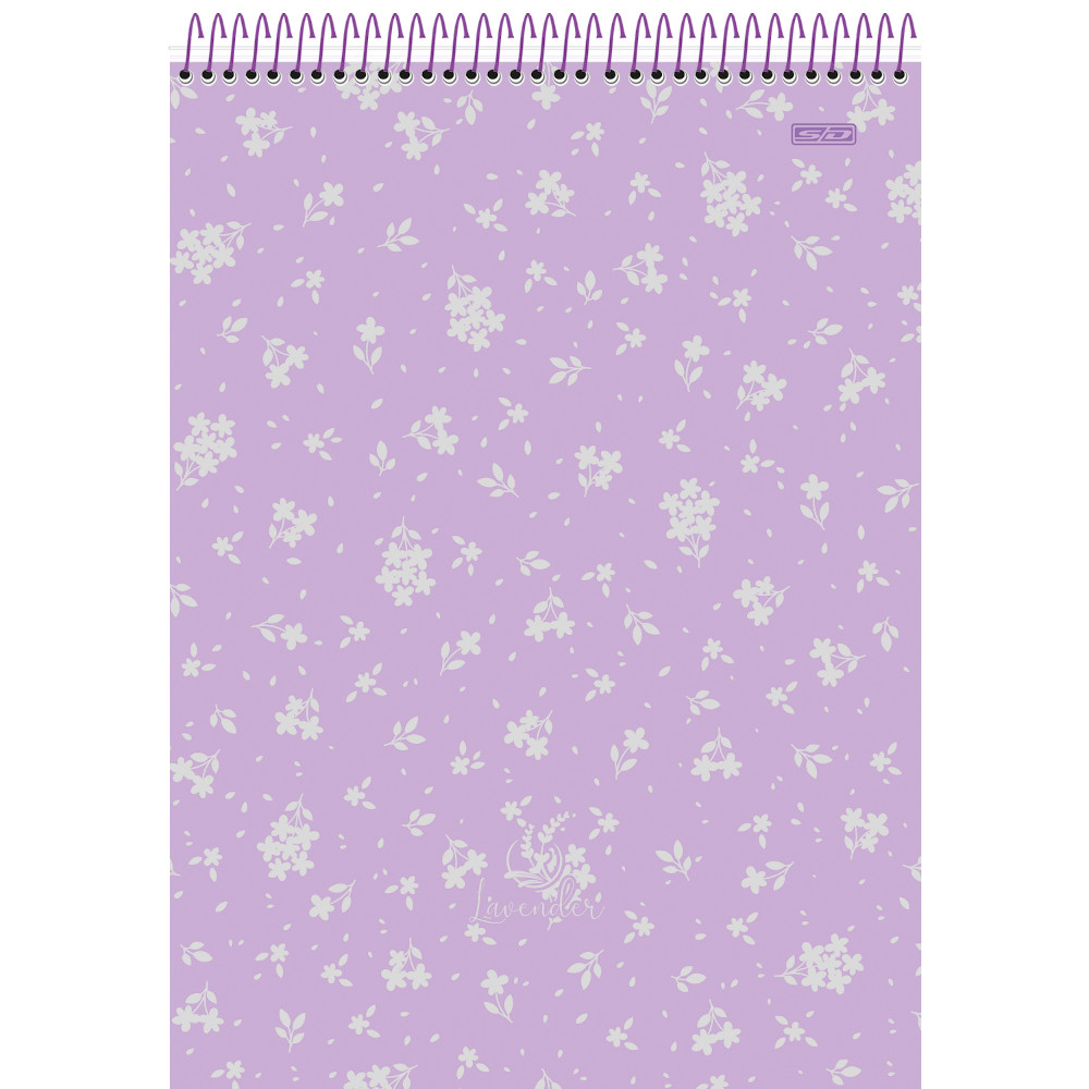 CADERNO ESPIRAL PARA CANHOTO - LAVENDER 1/4