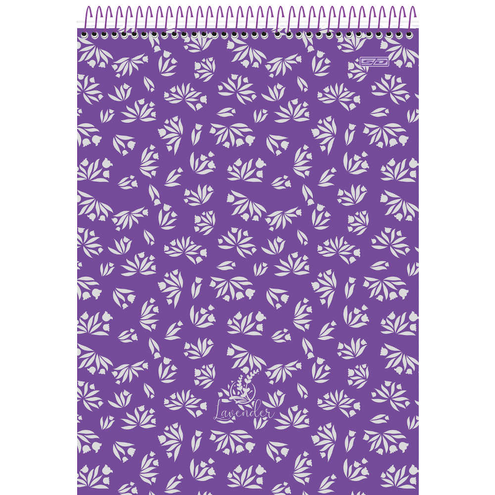 CADERNO ESPIRAL PARA CANHOTO - LAVENDER 1/4