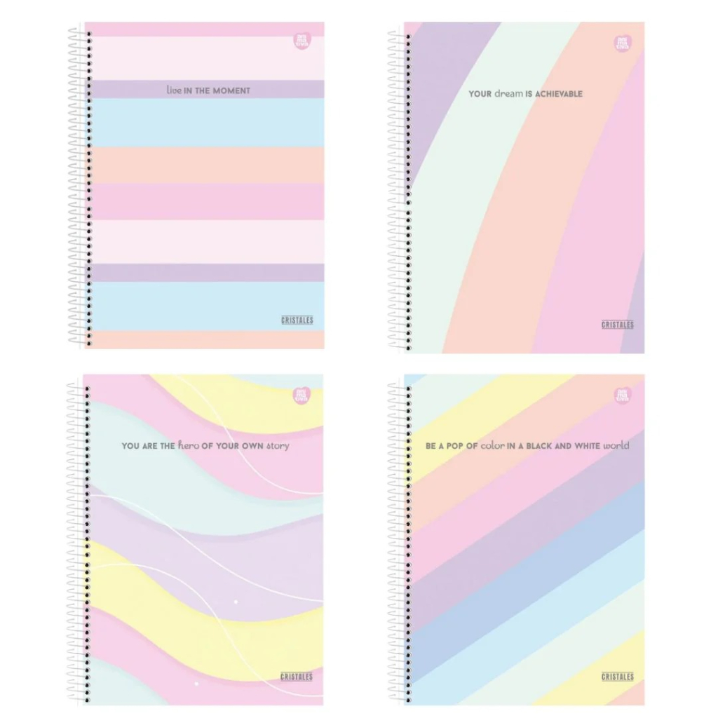CADERNO UNIVERSITÁRIO 10M 160F - CRISTALES
