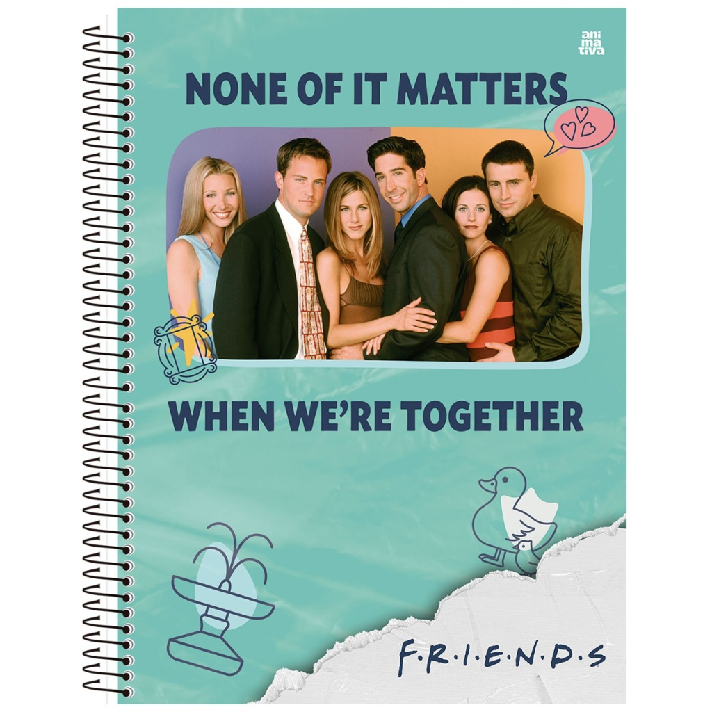 CADERNO UNIVERSITÁRIO 10M 160F - FRIENDS