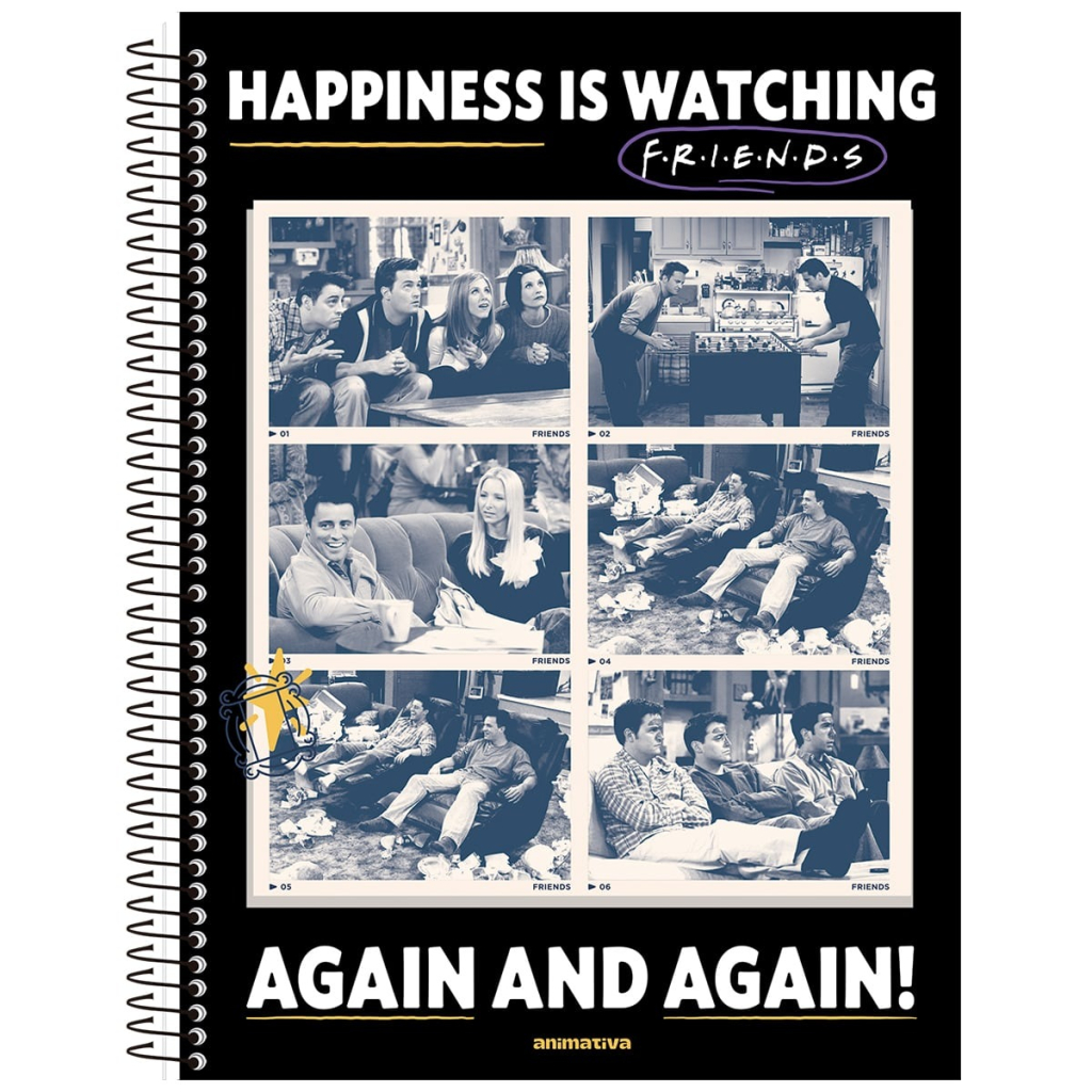 CADERNO UNIVERSITÁRIO 10M 160F - FRIENDS