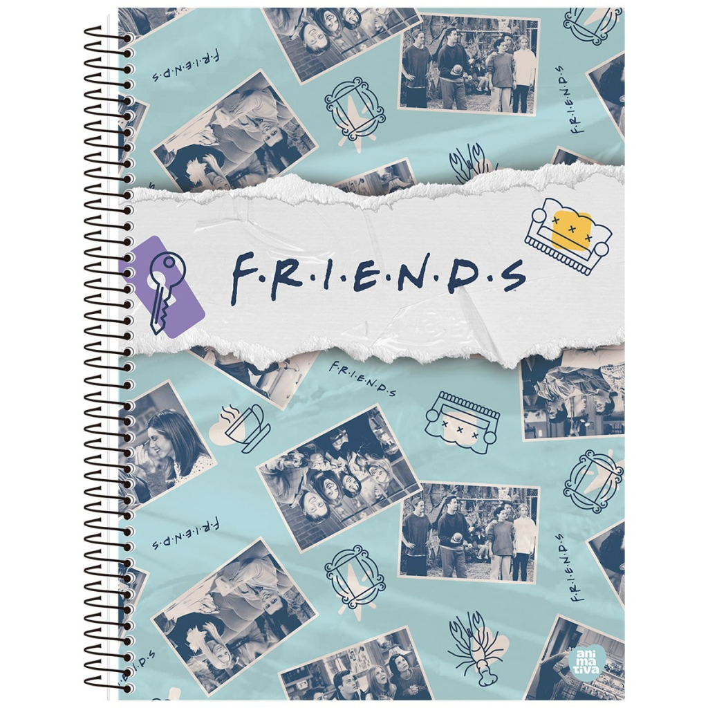 CADERNO UNIVERSITÁRIO 10M 160F - FRIENDS